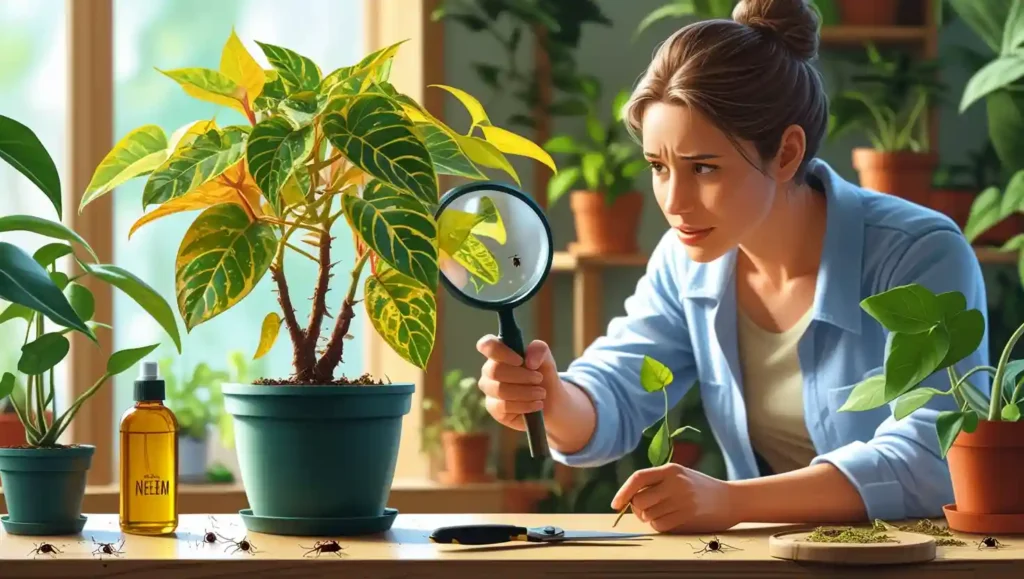 an image that shwo common problems and their solutions for hoya plant