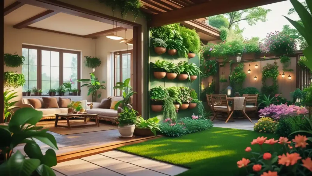 An Amazing homes of gardens lush house picture
