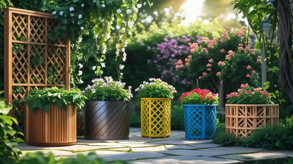 An image showing types of lattice planter